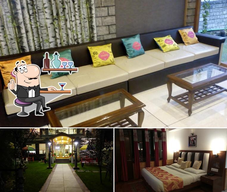 The interior of Hotel Holiday Heaven Manali