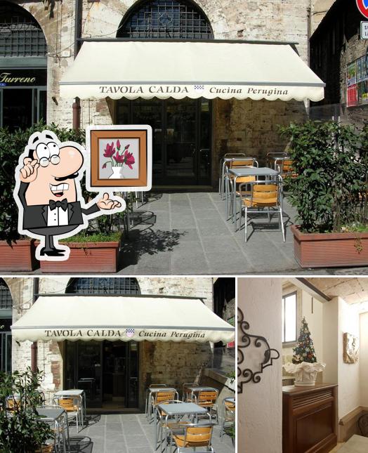 Gli interni di Osteria del Turreno