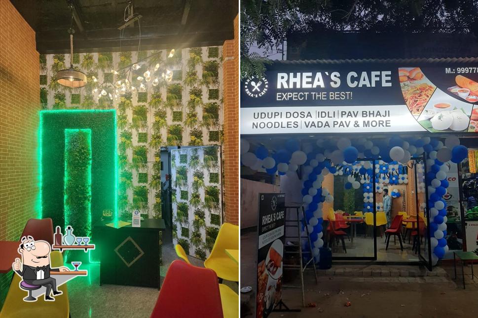 The interior of Rhea's Cafe