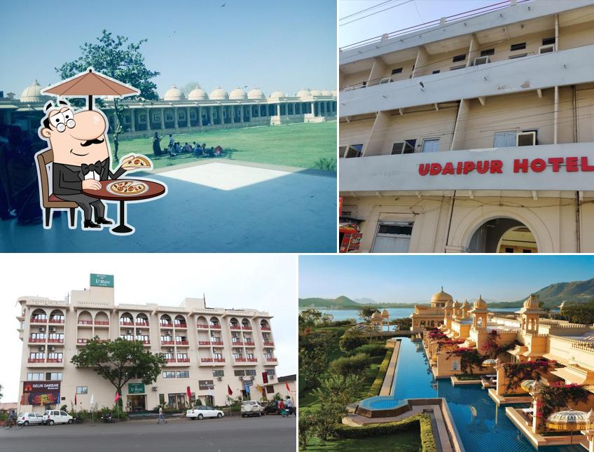 You can get some fresh air at the outside area of Udaipur Hotel