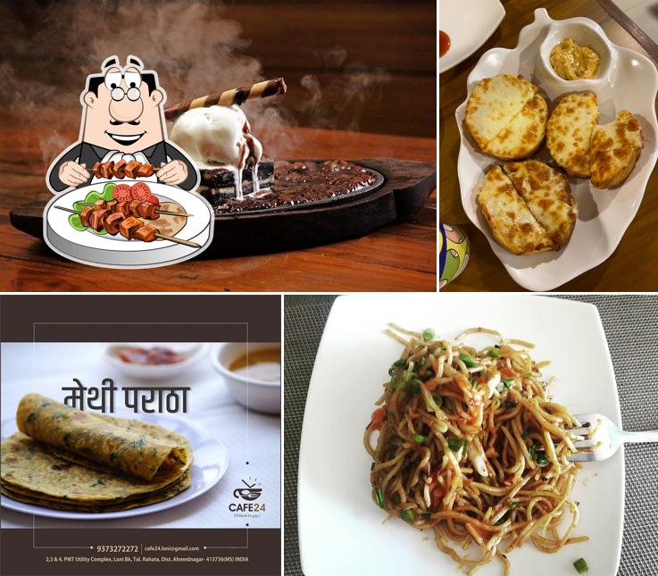 Food at Cafe' 24 Veg Restaurant