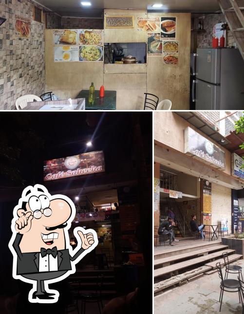 The interior of Cafe Saheeha