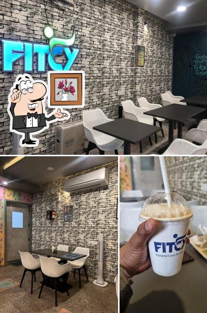 Among various things one can find interior and beverage at Fitcy