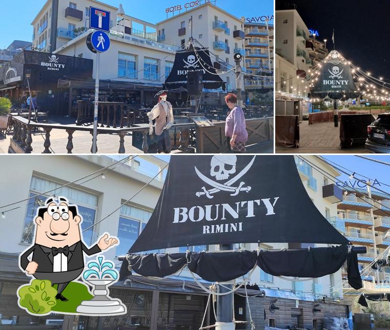 Gli esterni costituiscono una caratteristica importante di Bounty Rimini