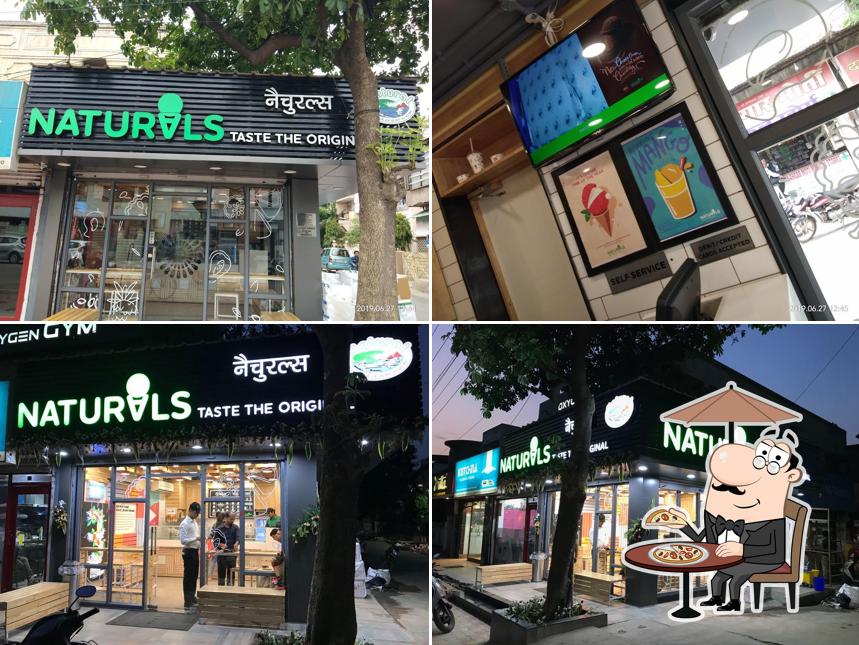 Enjoy the view outside Naturals Ice Cream
