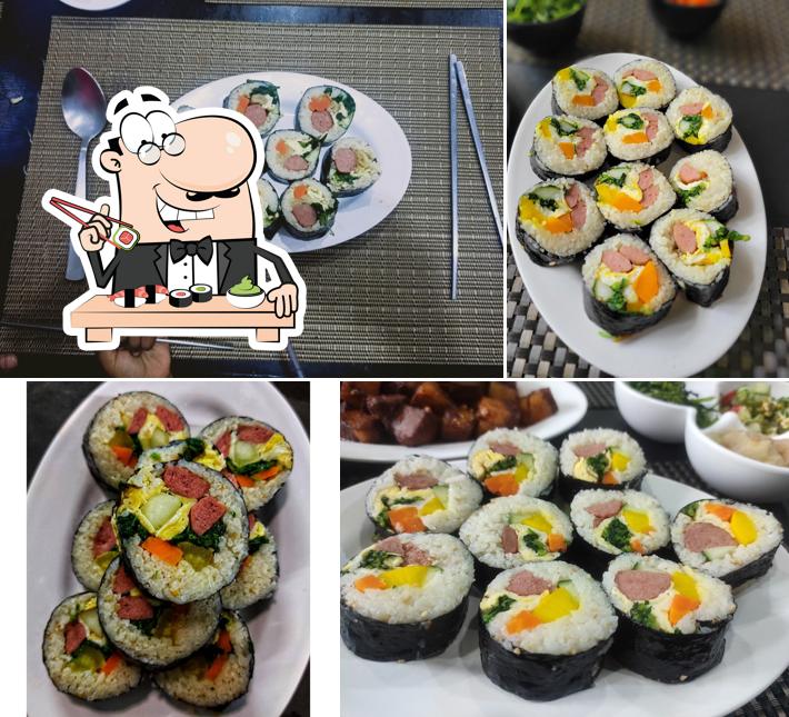 Sushi rolls are served at North East Kitchen ( Specialty Cuisine Restaurant )