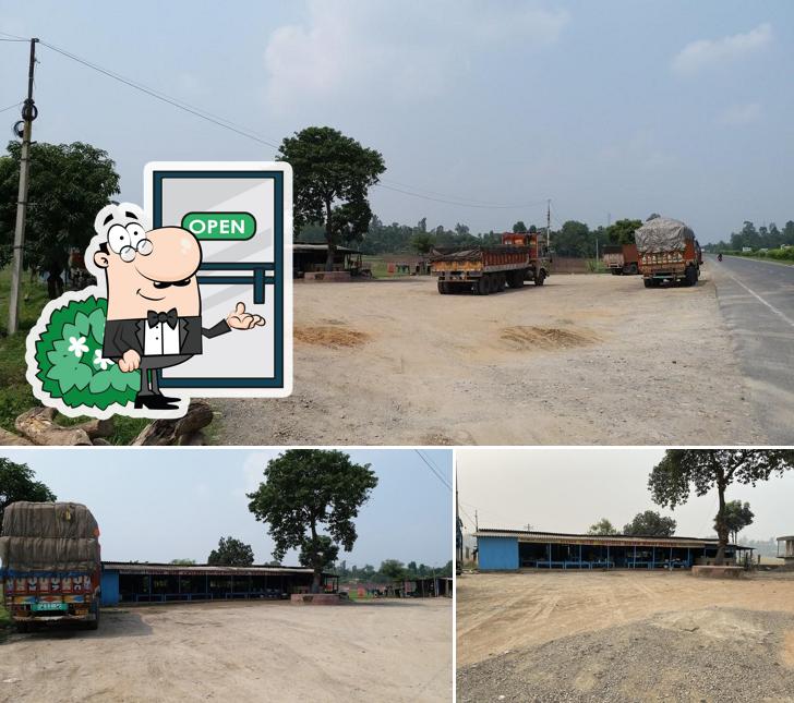 Enjoy the view at the outside area of Dada Bhai Hotel