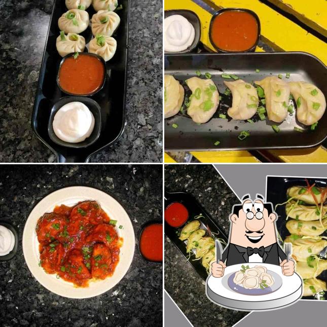 Dumplings at Dhanraj Momo's Pure Veg