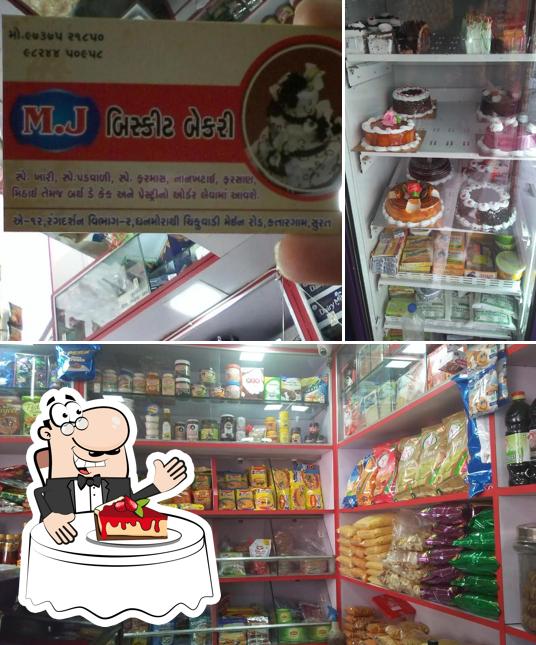 M.J Biscuit Bakery provides a variety of sweet dishes