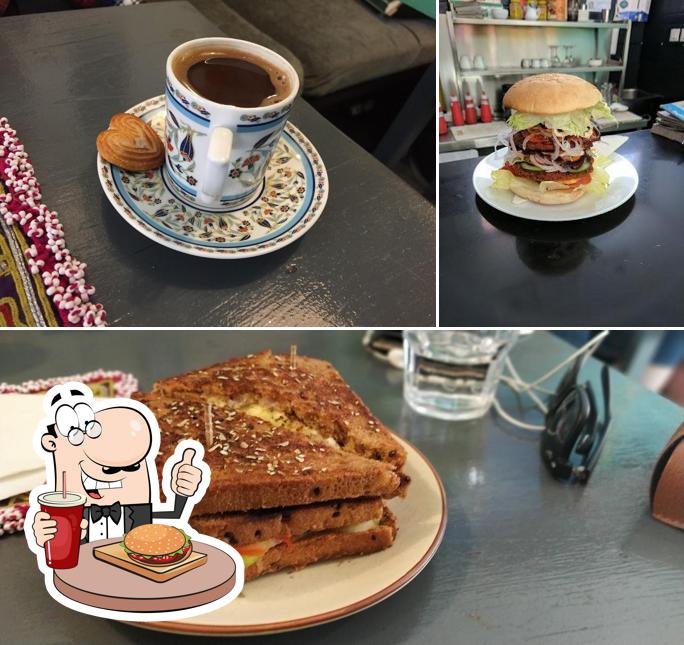 Get a burger at Udai Art Cafe
