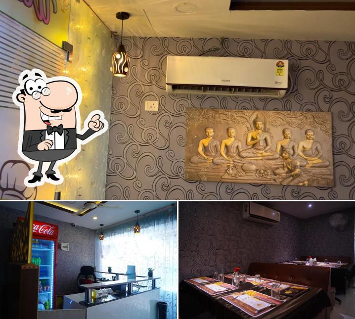 The interior of Sarvan's Kitchen Multi Cuisine Family Restaurant