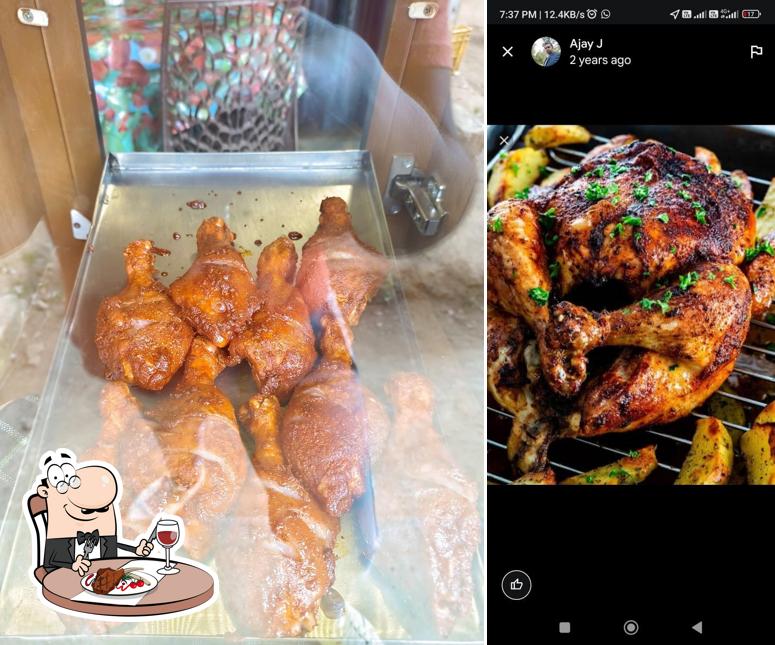 Get meat dishes at Hiran Fast Food