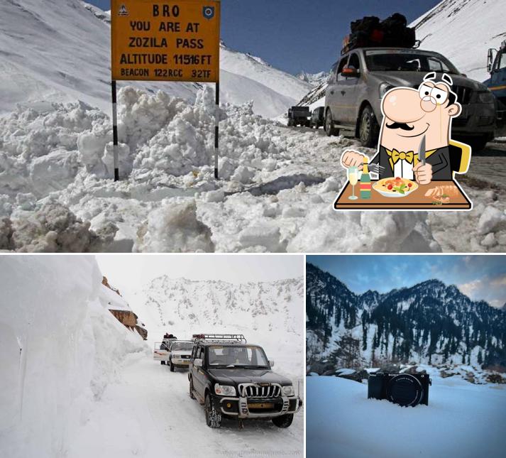 The image of Solang Valley Camp’s food and exterior