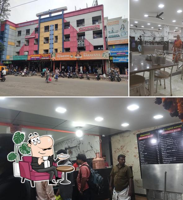 Check out how saravanas cafe & hotels Veg looks inside