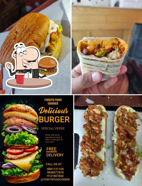 Try out one of the burgers offered by Tidbits Food Corner