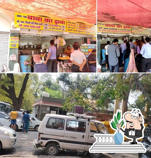 The exterior of Baba ka Dhaba