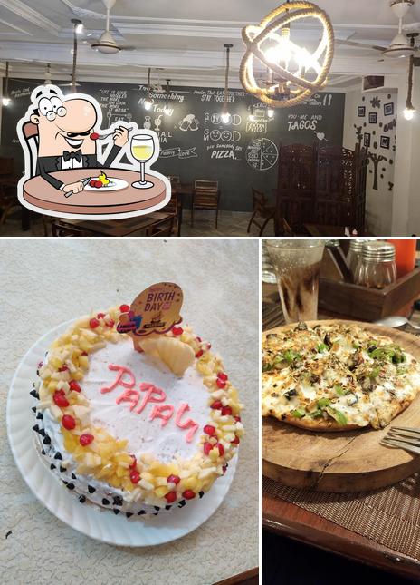 This is the picture displaying food and interior at Chetna hotel