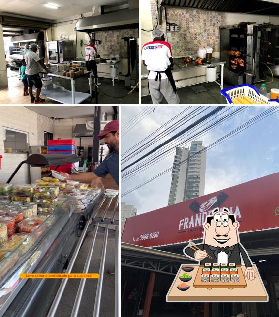 Prove diversas opções de sushi