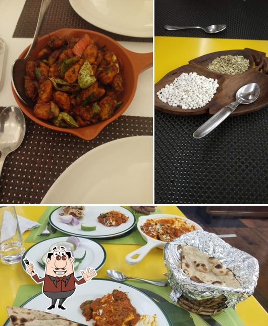 Food at Jiva veg restaurant- pure vegetarian