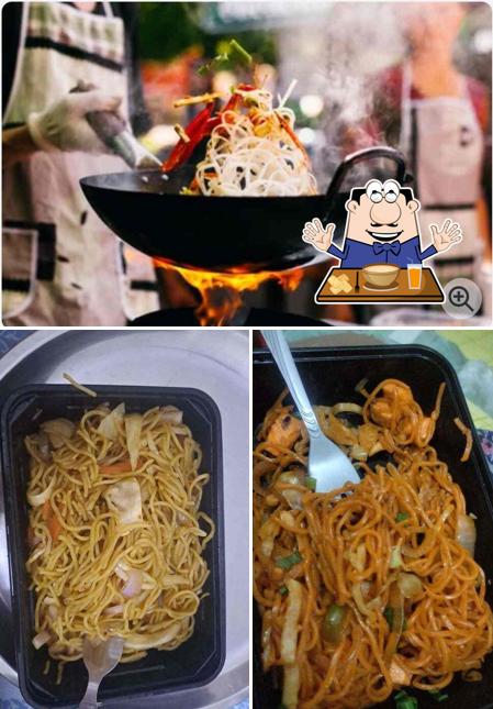 Check out the picture displaying food and beverage at MBA Chowmin Wala