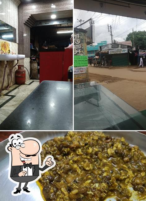The image of exterior and food at New Punjabi Hindu Hotel