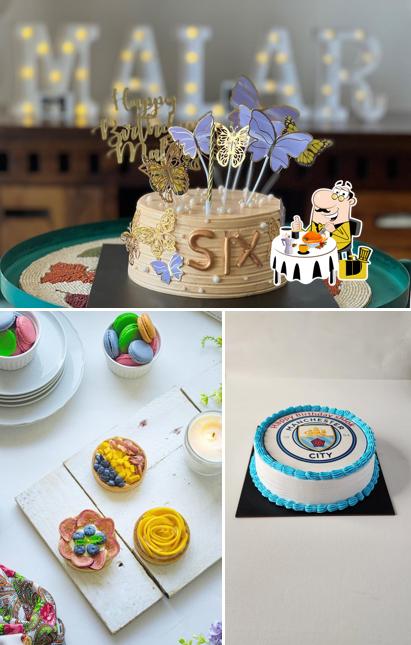 This is the picture showing food and interior at The Little Polka Dot