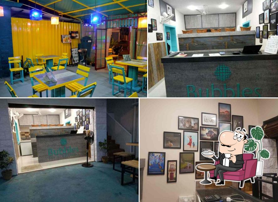 The interior of Cafe Bubbles
