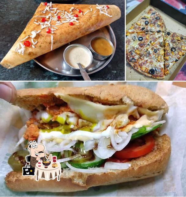 Food at Enjoy Pizza Plus