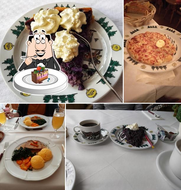 Torta al cioccolato al Pension & Restaurant Crasta