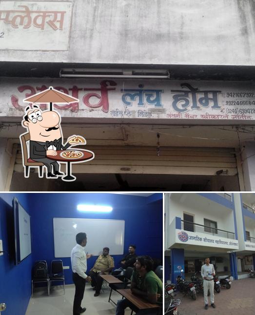 Among different things one can find exterior and interior at Atharv Poli Bhaji Kendra