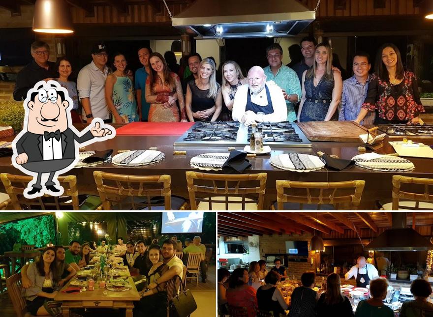 O interior do Espaço Bambu Escola de Gastronomia e Eventos