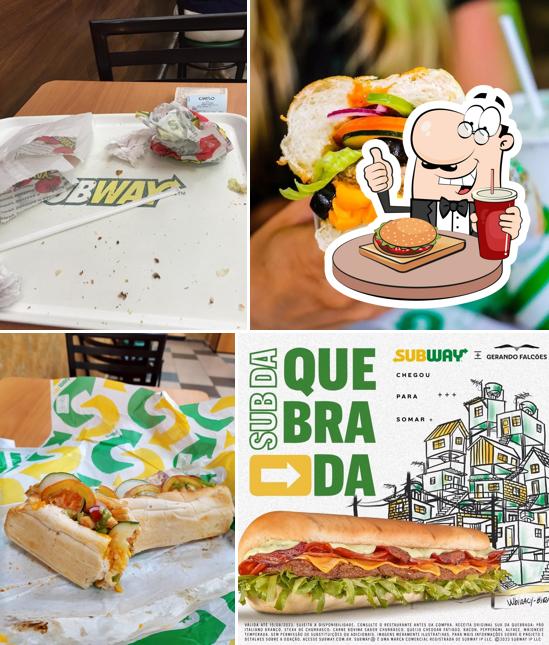 Hambúrguer em Subway
