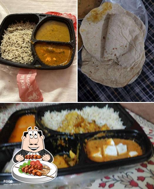 Food at Kalika dhaba