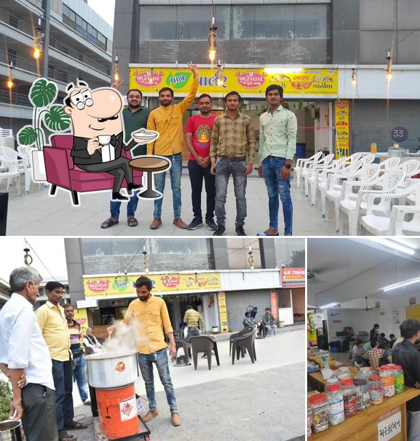 The interior of Bhurelal Puri Bhaji & Parlour