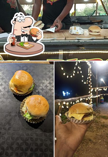 Order a burger at Juicy Burgers Goa