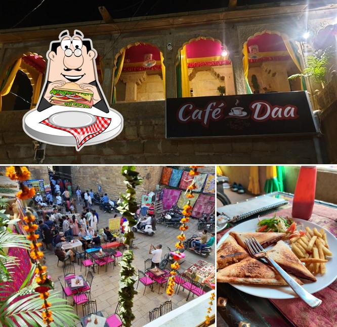 Club sandwich at Café daa