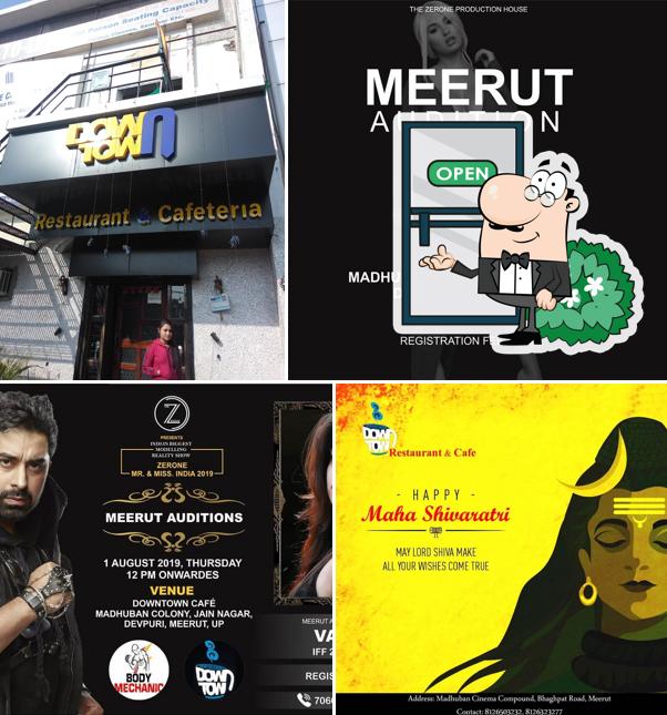 The exterior of Down Town Family Restaurant & Cafe