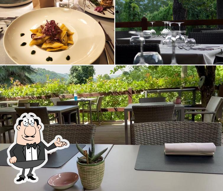 Guarda la immagine che raffigura la interni e cibo di Il Cardello Locanda