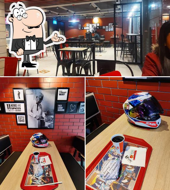 The interior of KFC