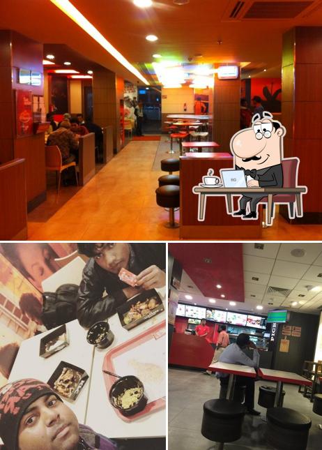 KFC is distinguished by interior and food KFC is distinguished by interior and food