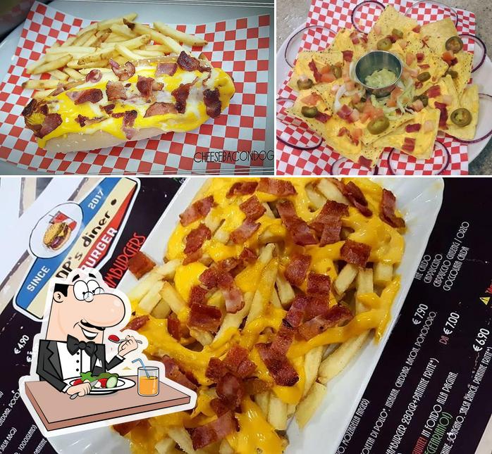Cibo al DP's diner Burger