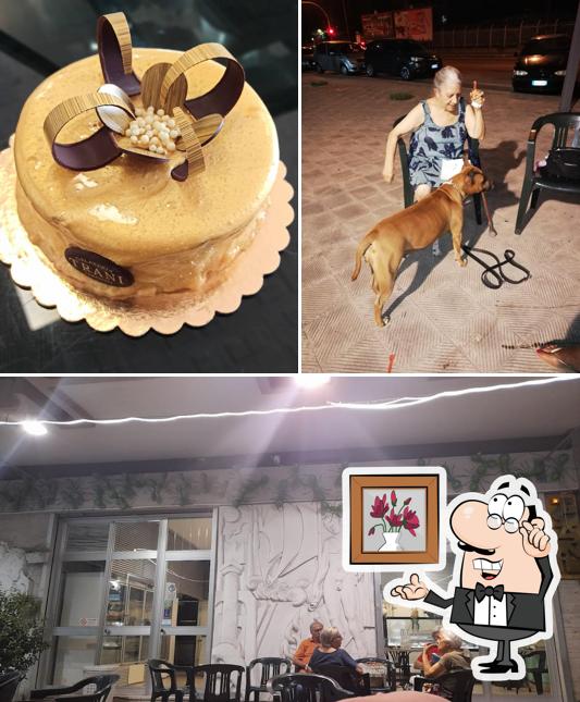 Tra le diverse cose da Gelateria Trani si possono trovare la interni e cibo