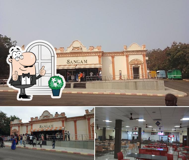 The image of Sangam Restaurant Ramoji Film City’s exterior and interior