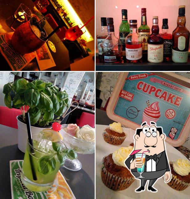 Dai un’occhiata alla immagine che presenta la bevanda e cibo di Jazzkeller Sargans