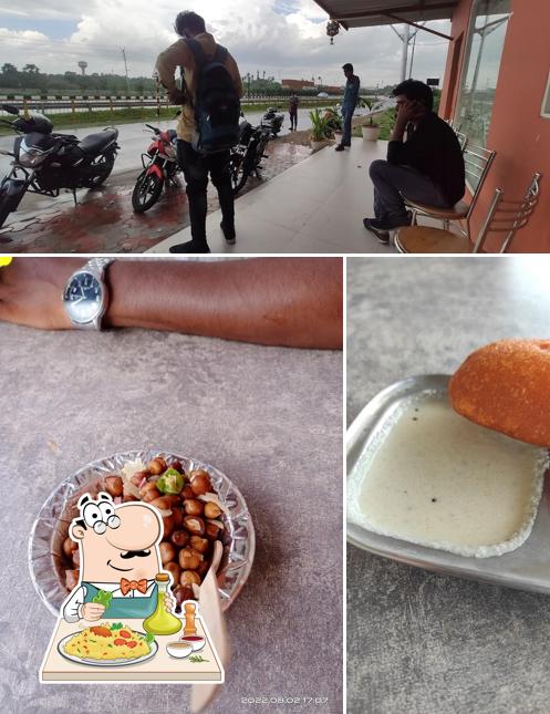 Check out the picture showing food and interior at Sai coffee