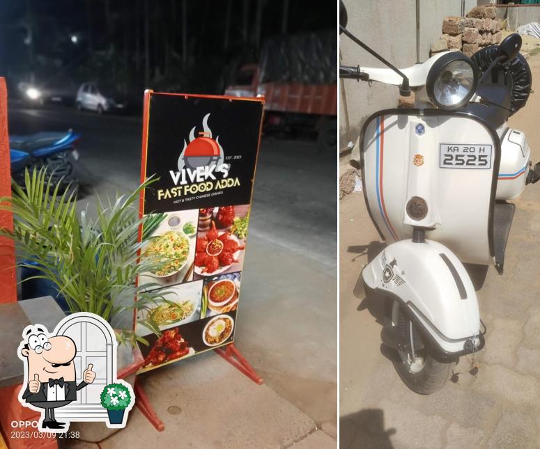 The exterior of Vivek's Fast Food Adda