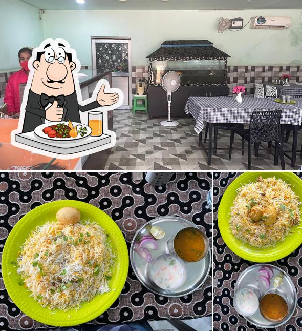 Among different things one can find food and interior at South Indian Restaurant