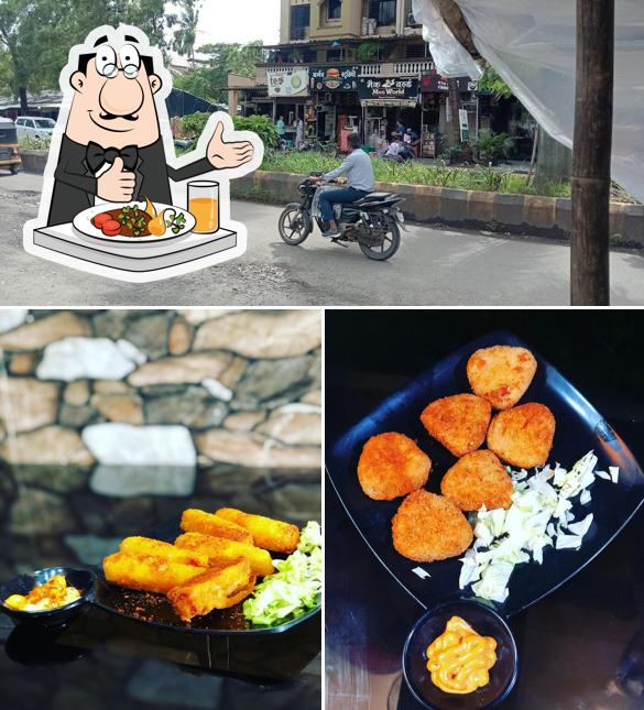 Take a look at the image depicting food and exterior at The Burger Studio