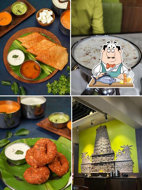 Grilled salmon at Banana Leaf Restaurant
