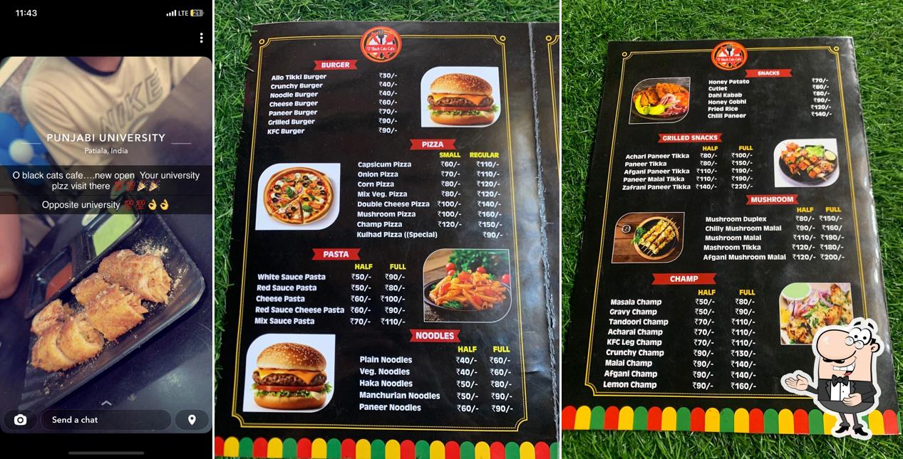 O’Black Cats Cafe’ Best Cafe In Patiala(((( ICE CREAM PARLOUR ))))